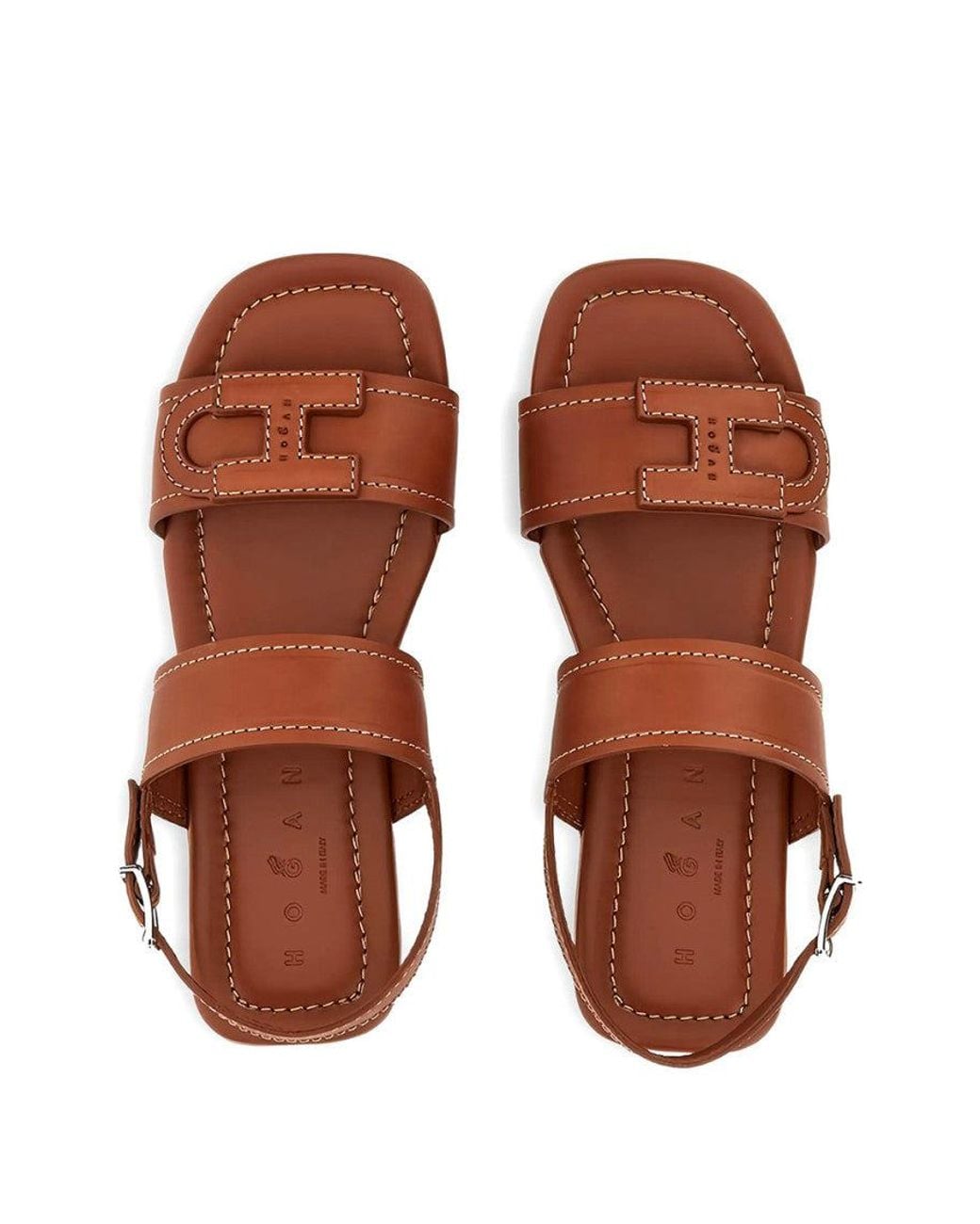 Hogan Brown H685 Sandals