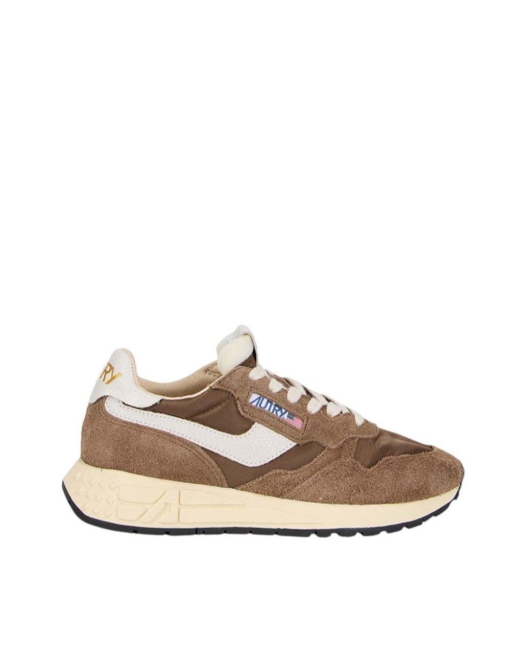 Autry Brown Windspin Low Sneakers