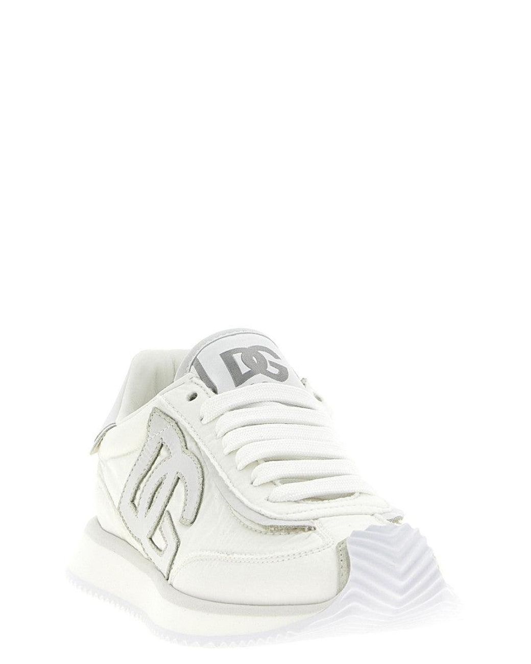 Dolce & Gabbana White Logo Sneakers