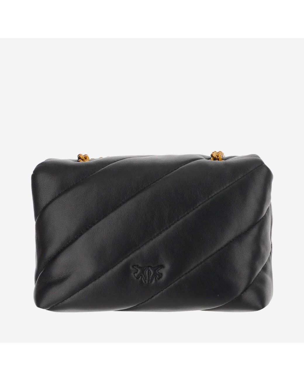 Pinko Black Shoulder Bag Love Mini Puff