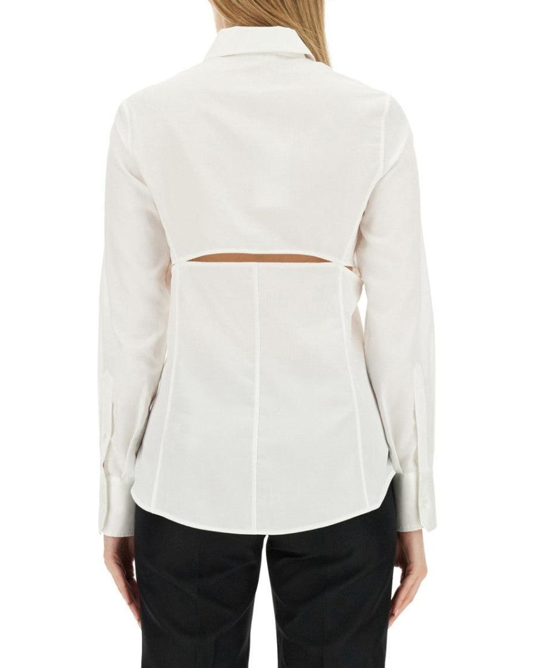 Helmut Lang White Slim Solid Shirt