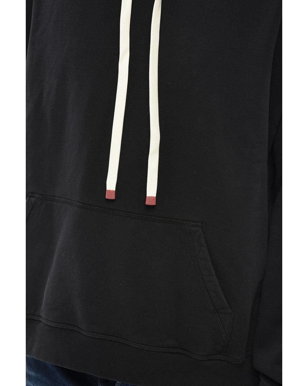 DSquared² Black Relaxed Solid Hoodie for men