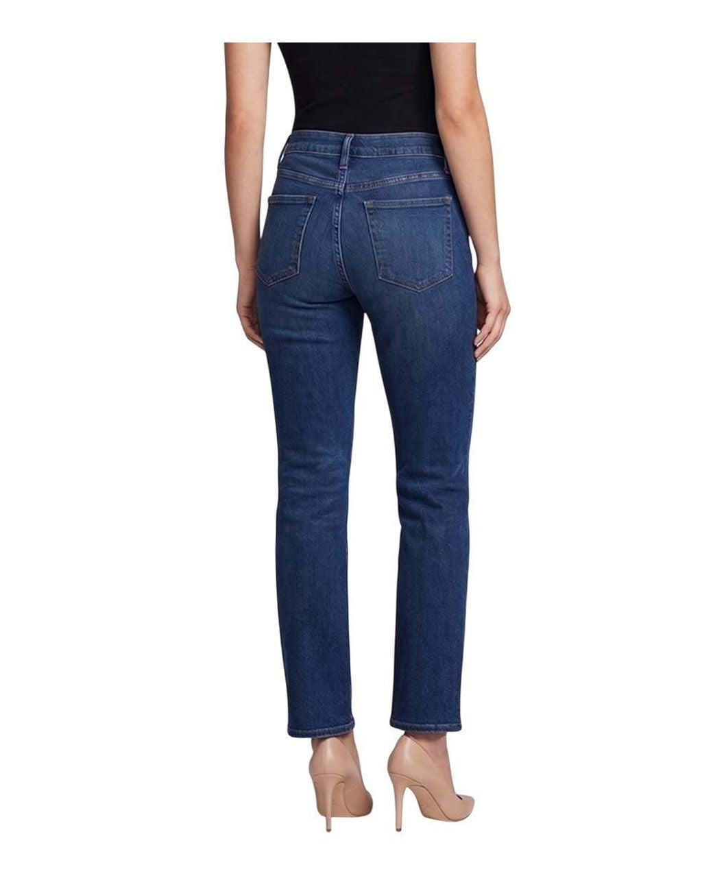 FRAME Blue Dark High Rise Jeans