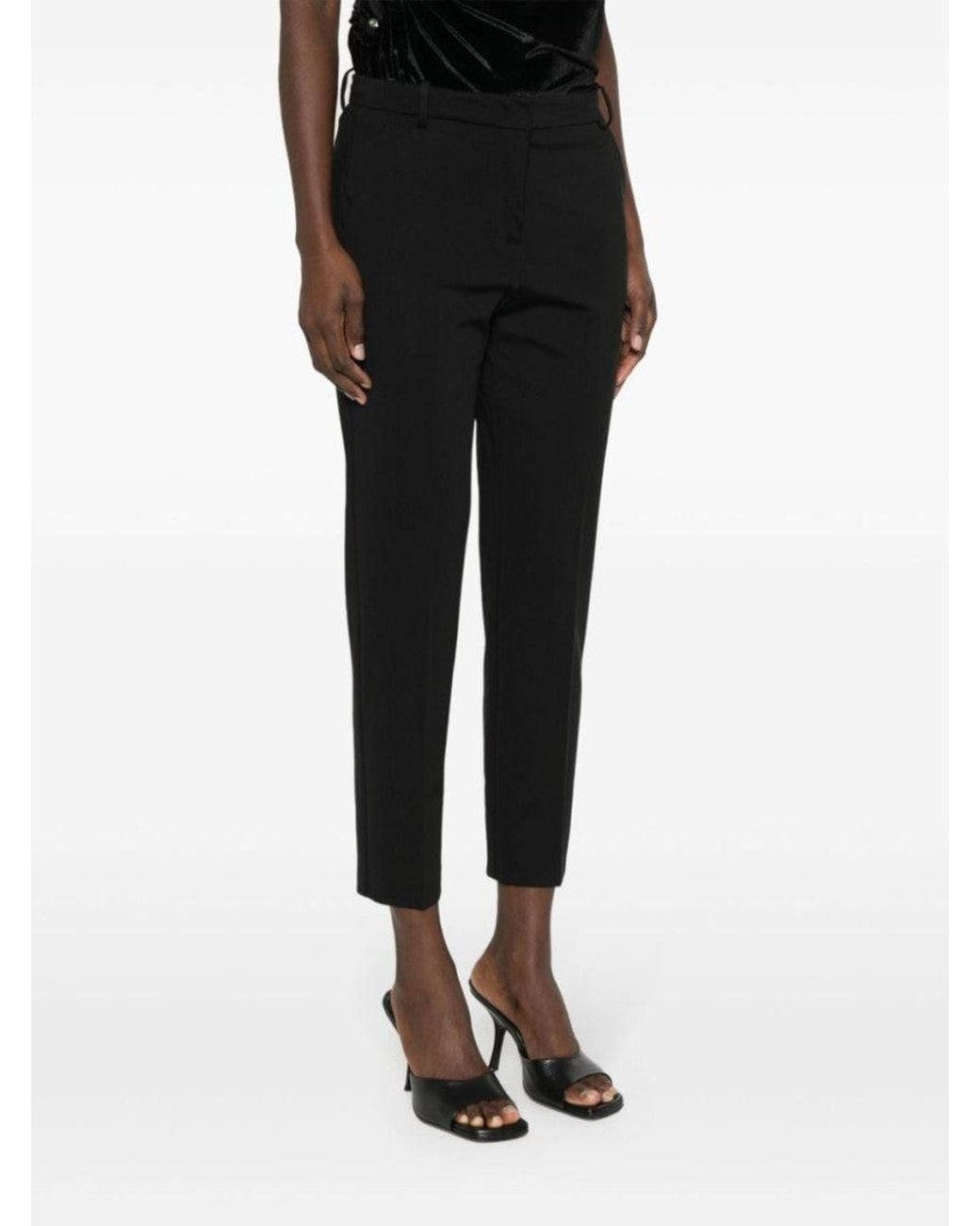 Pinko Gray Cropped Leg Pant