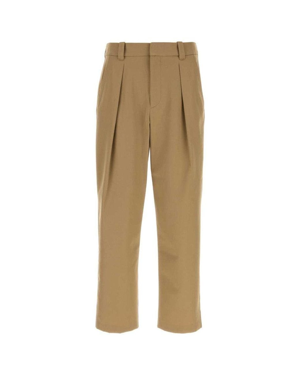 A.P.C. Natural Tapered Pleated Pants for men