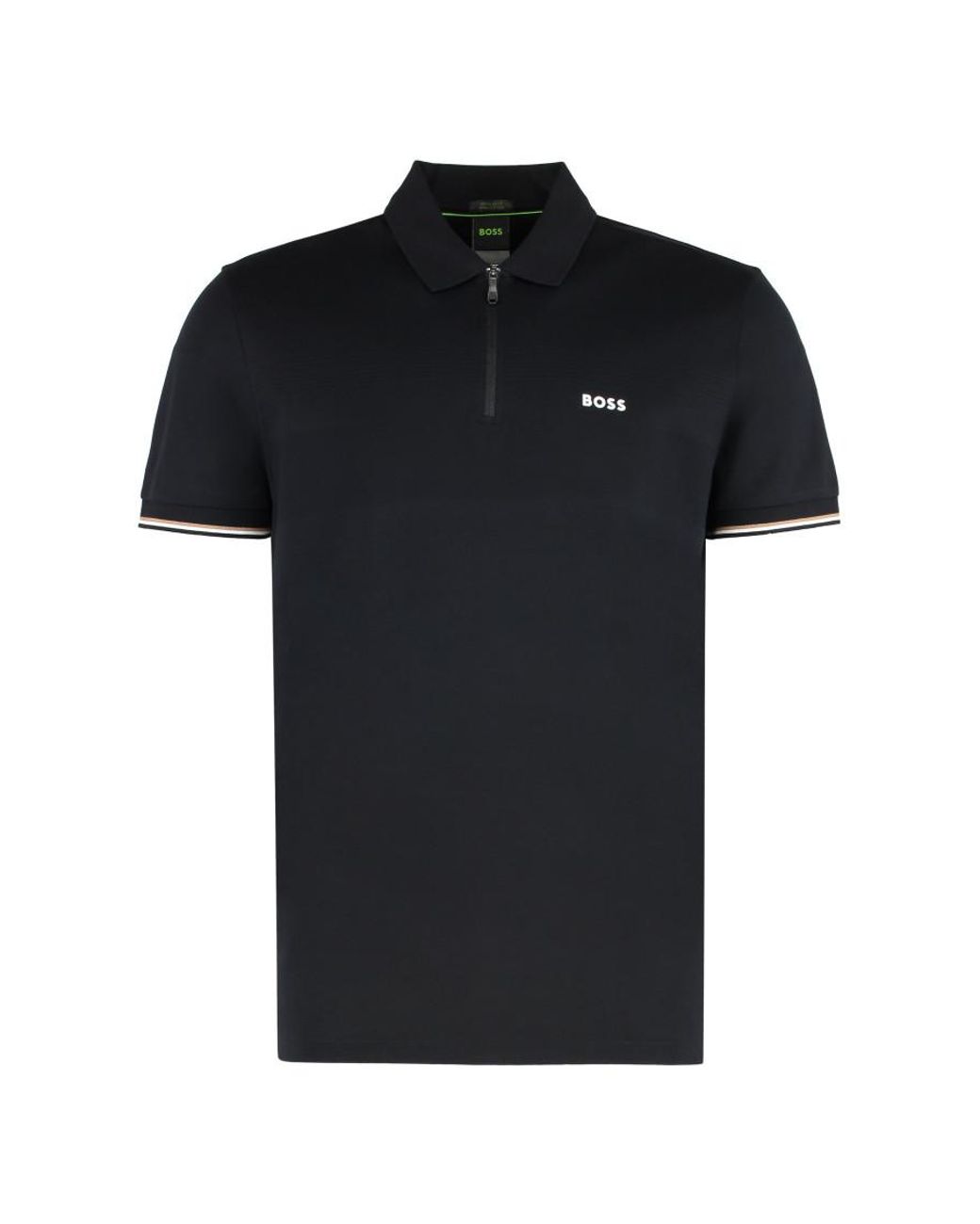 Boss Black Half-Zip Logo Polo for men