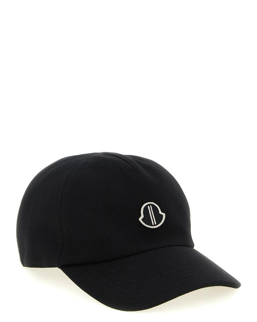Rick Owens Black Logo Solid Baseball Cap