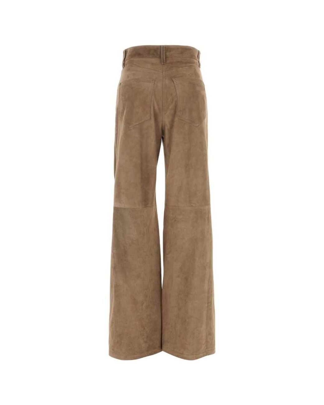Brunello Cucinelli Natural Regular Flat Front Pants