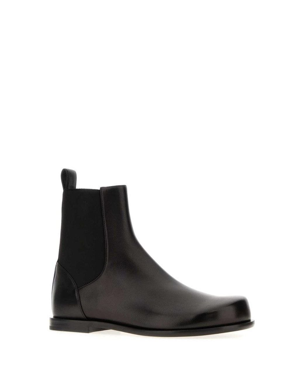 Fendi Black Leather Boots for men