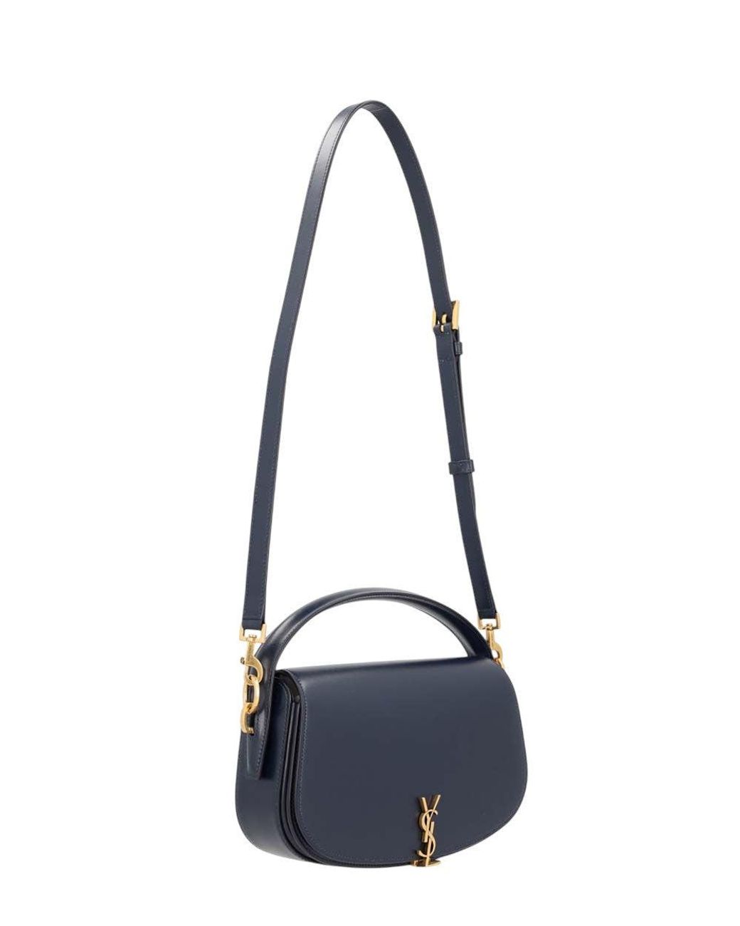 Saint Laurent Blue Dark Voltaire Small Shoulder Bag