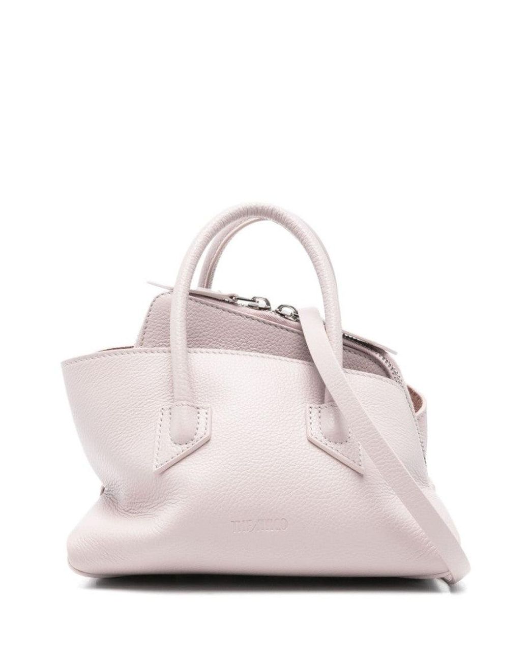 The Attico Pink Lilac La Passeggiata Mini Satchel
