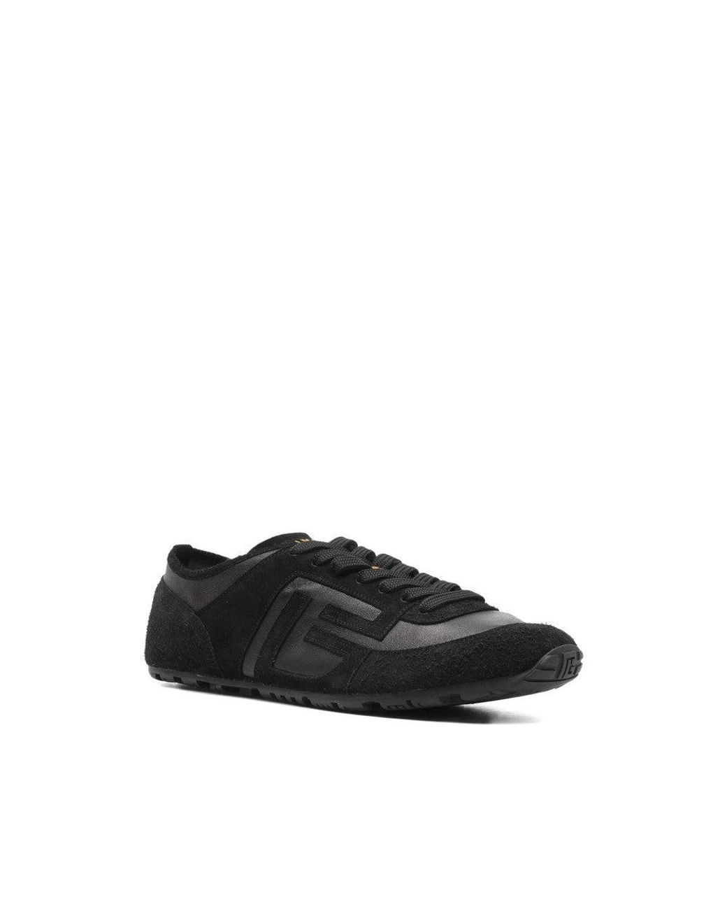 Balmain Black Logo Racer Sneakers for men