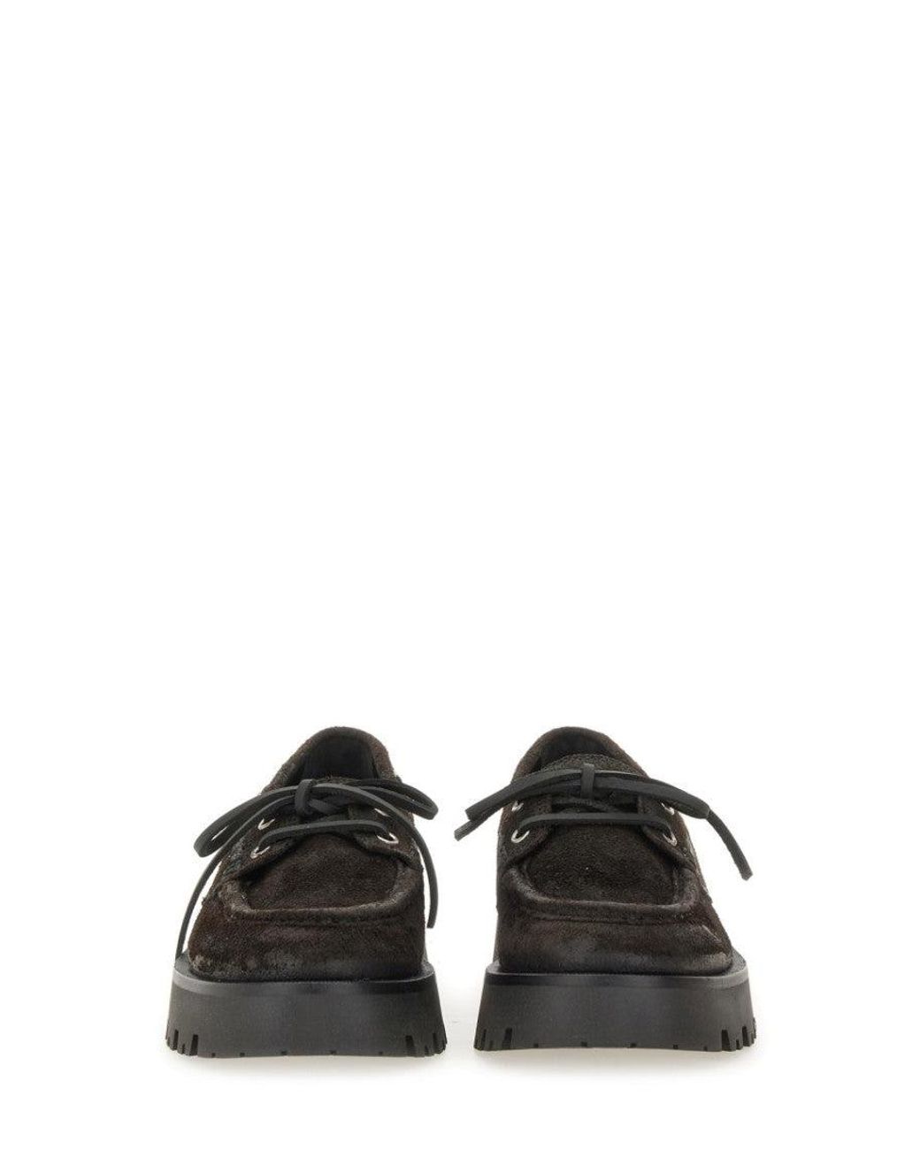 Alexander Wang Black Leather Moccasin Loafers