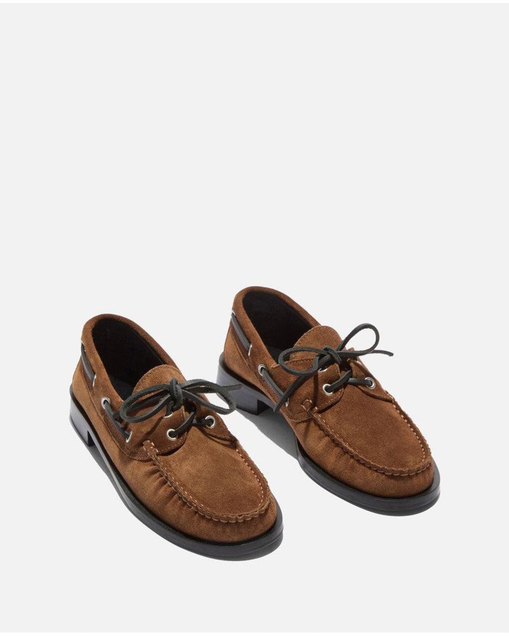 Aeyde Brown Suede Loafers