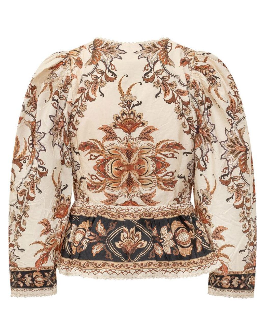 Farm Rio Brown Majestic Mini Blouse