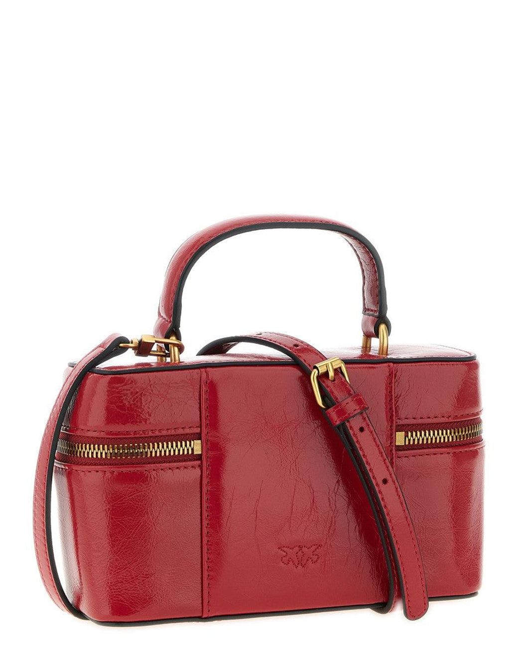 Pinko Red 'Vanity Soft' Mini Crossbody Bag