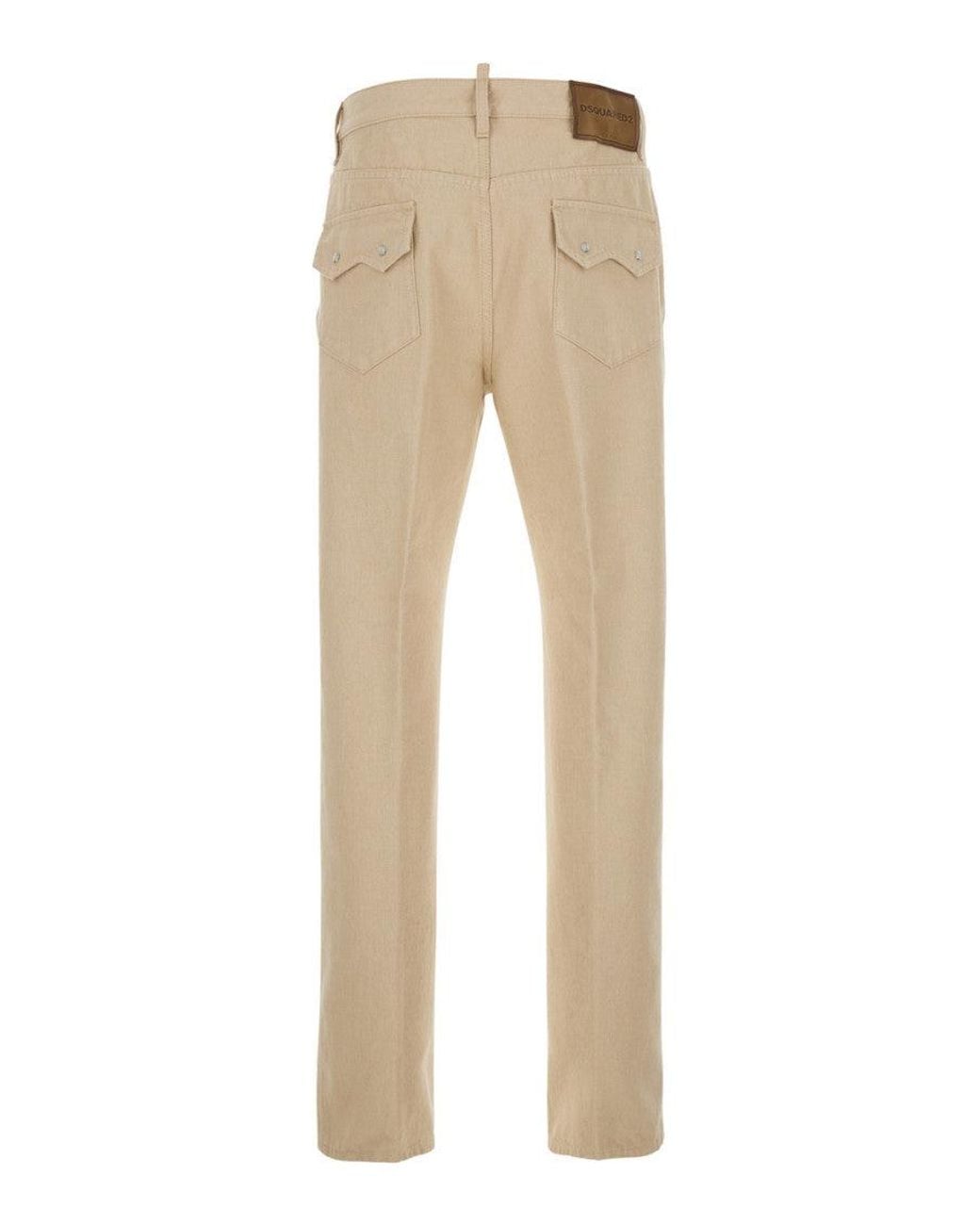 DSquared² Natural Mid Rise Jeans for men