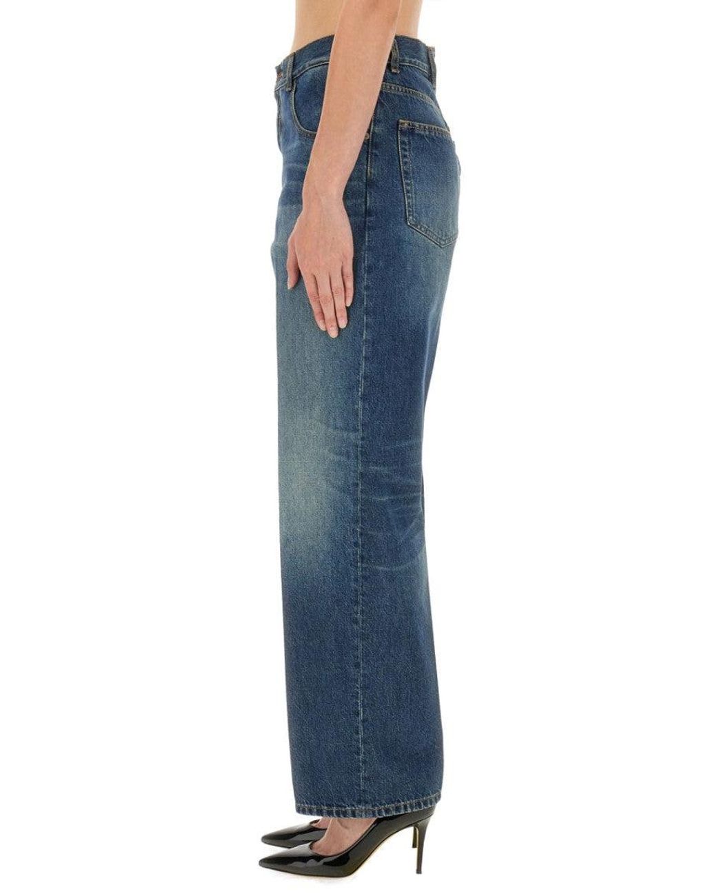 Victoria Beckham Blue Boyfriend Jeans