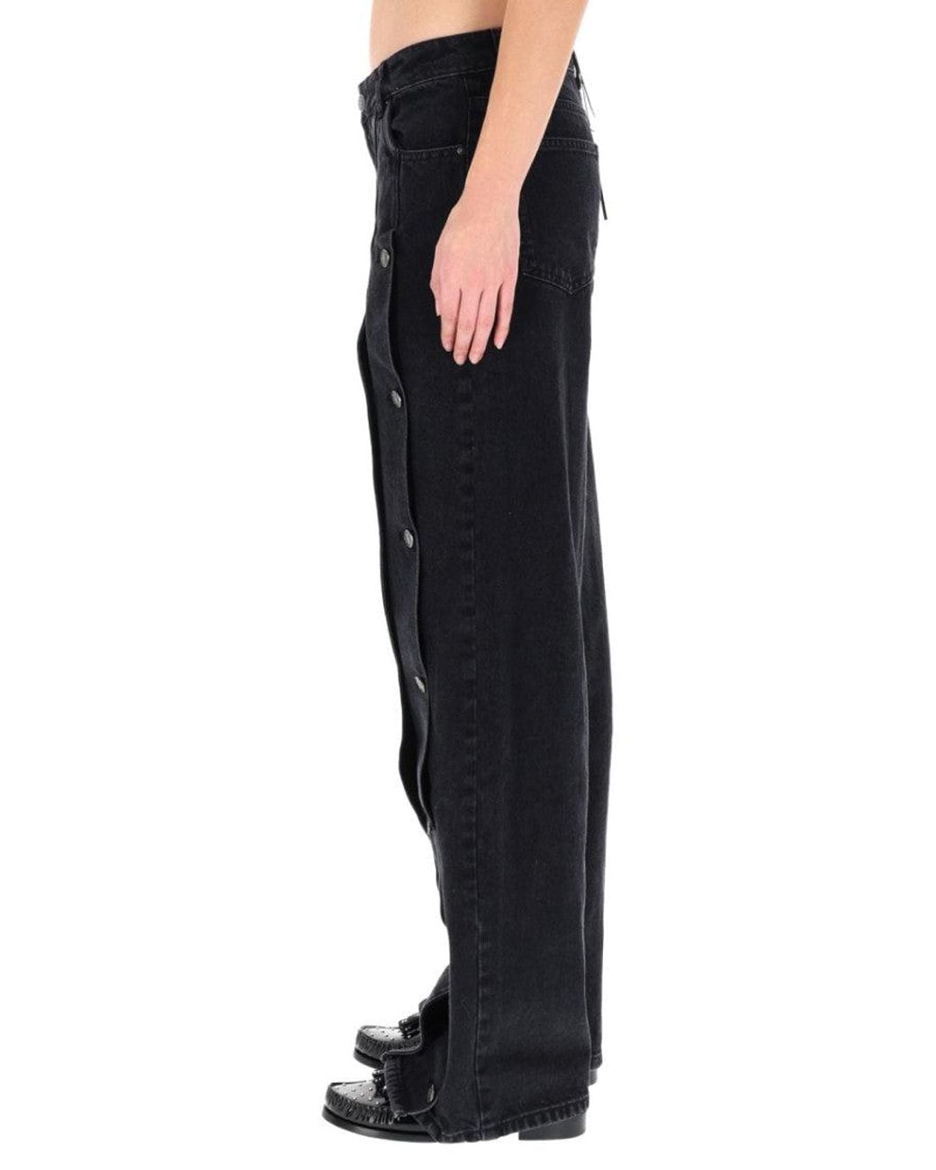 ROTATE BIRGER CHRISTENSEN Black Relaxed High Rise Jeans