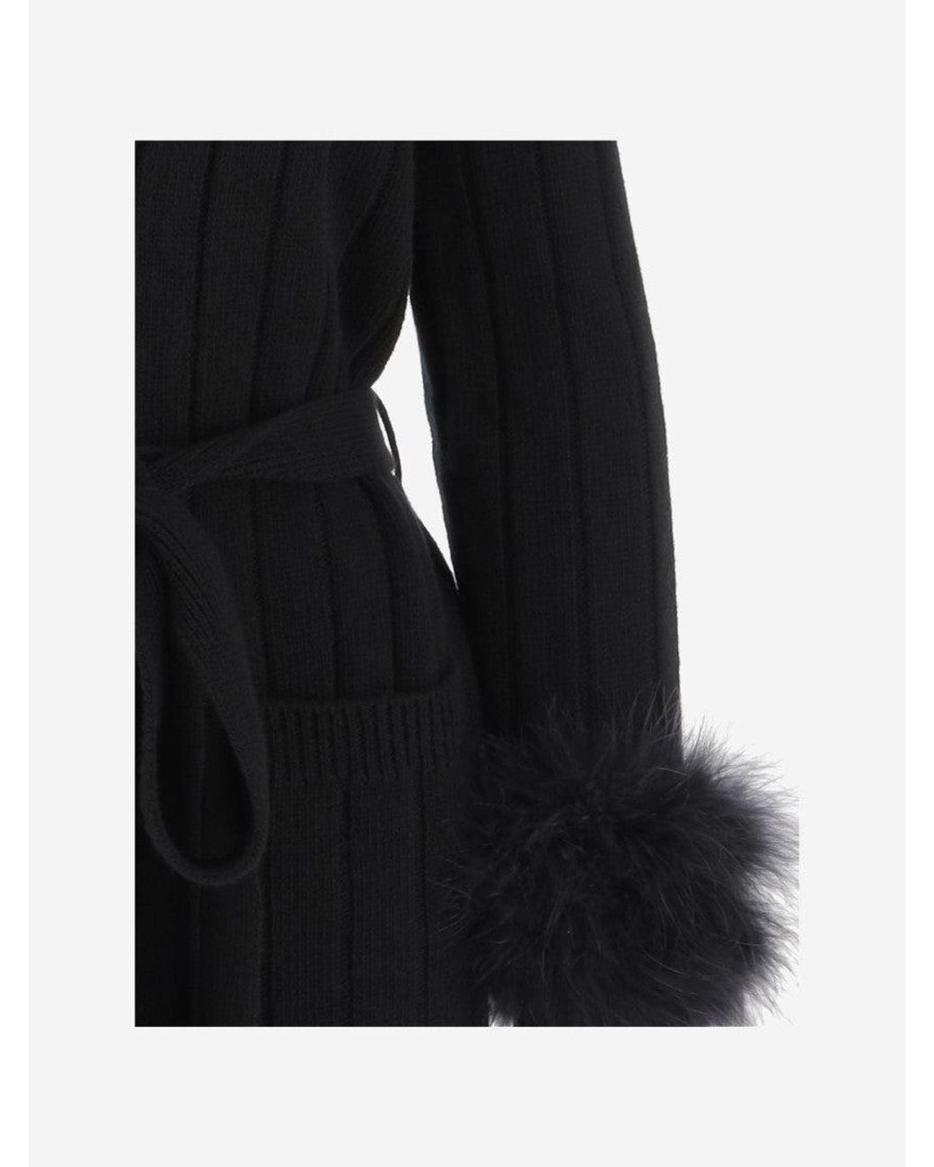 Valentino Black Wool Cardigan
