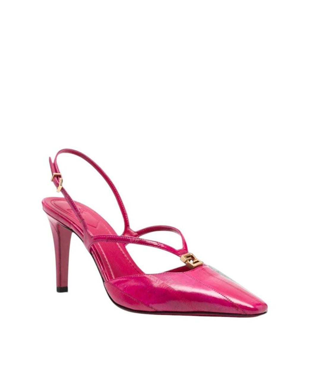 Fendi Pink Pointed-Toe Pumps