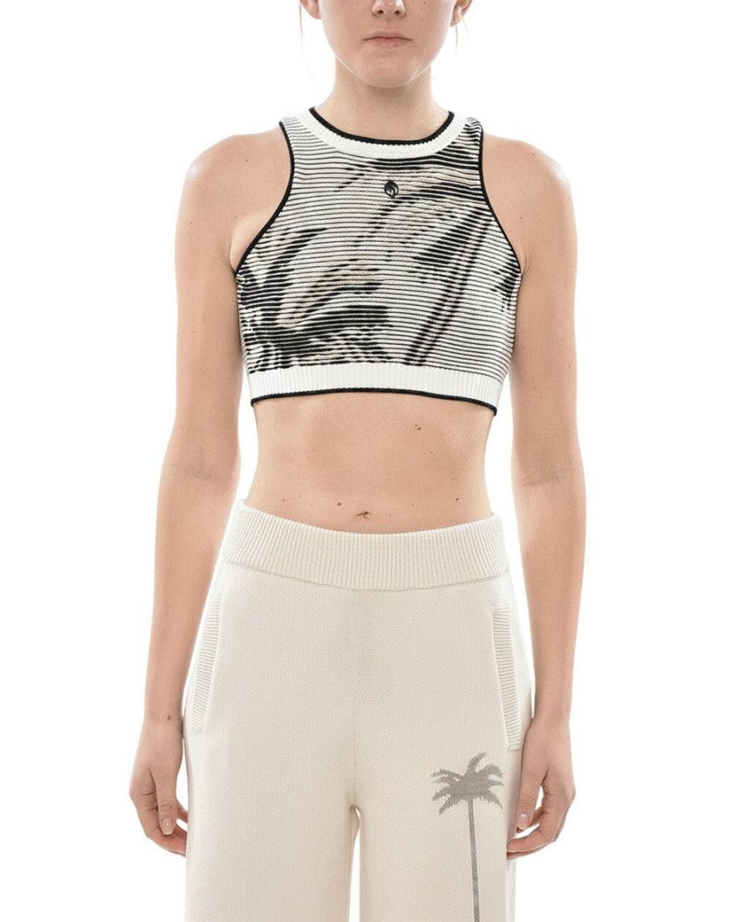 Palm Angels Multicolor Crew Neck Top