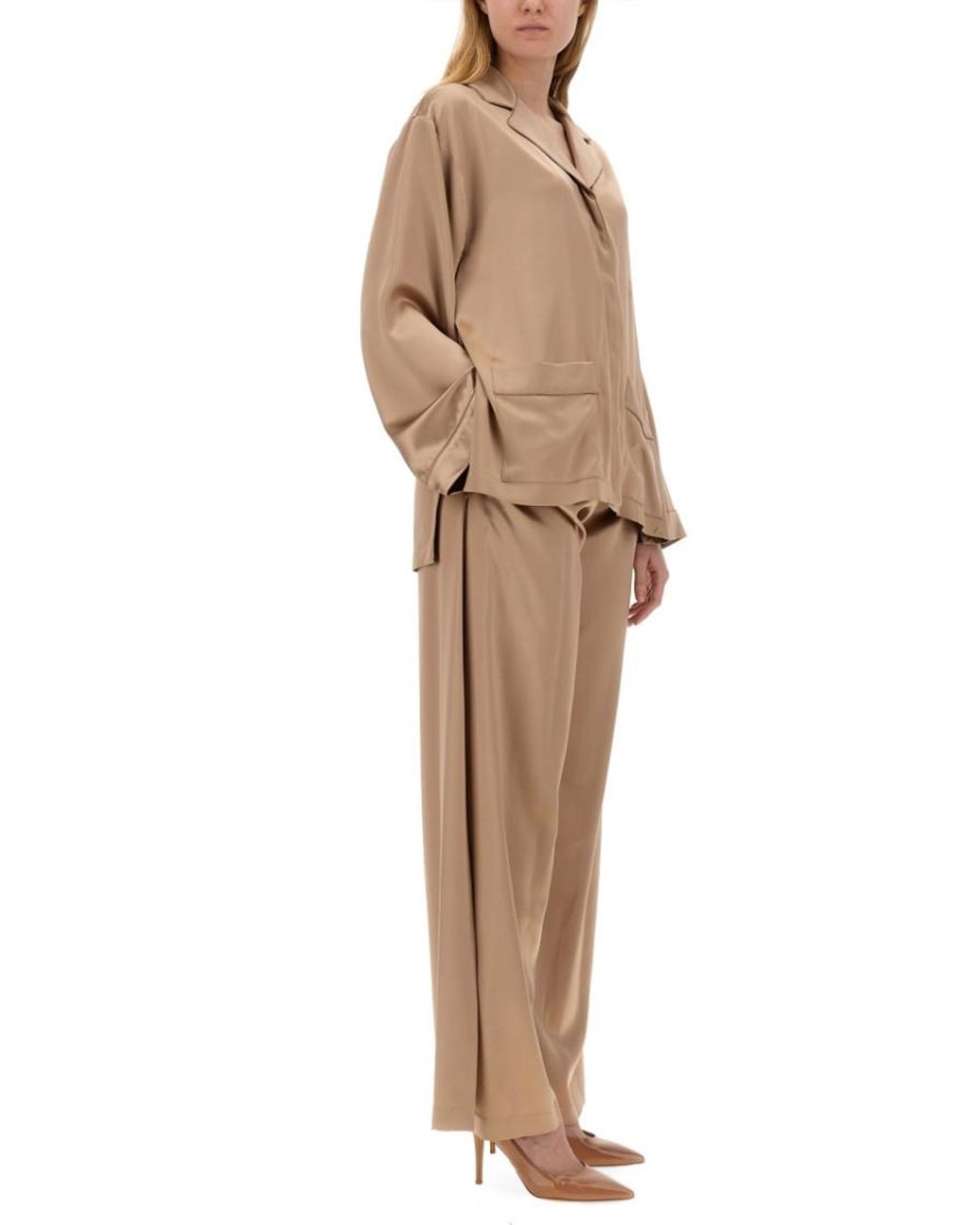 Max Mara Natural Regular Pleated Pants