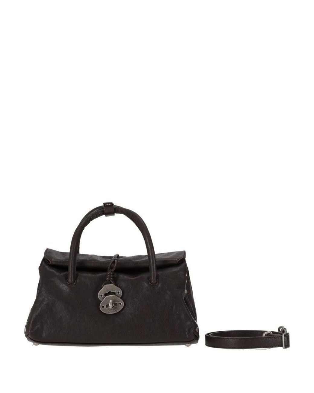 Zanellato Black Dark Dotta Satchel