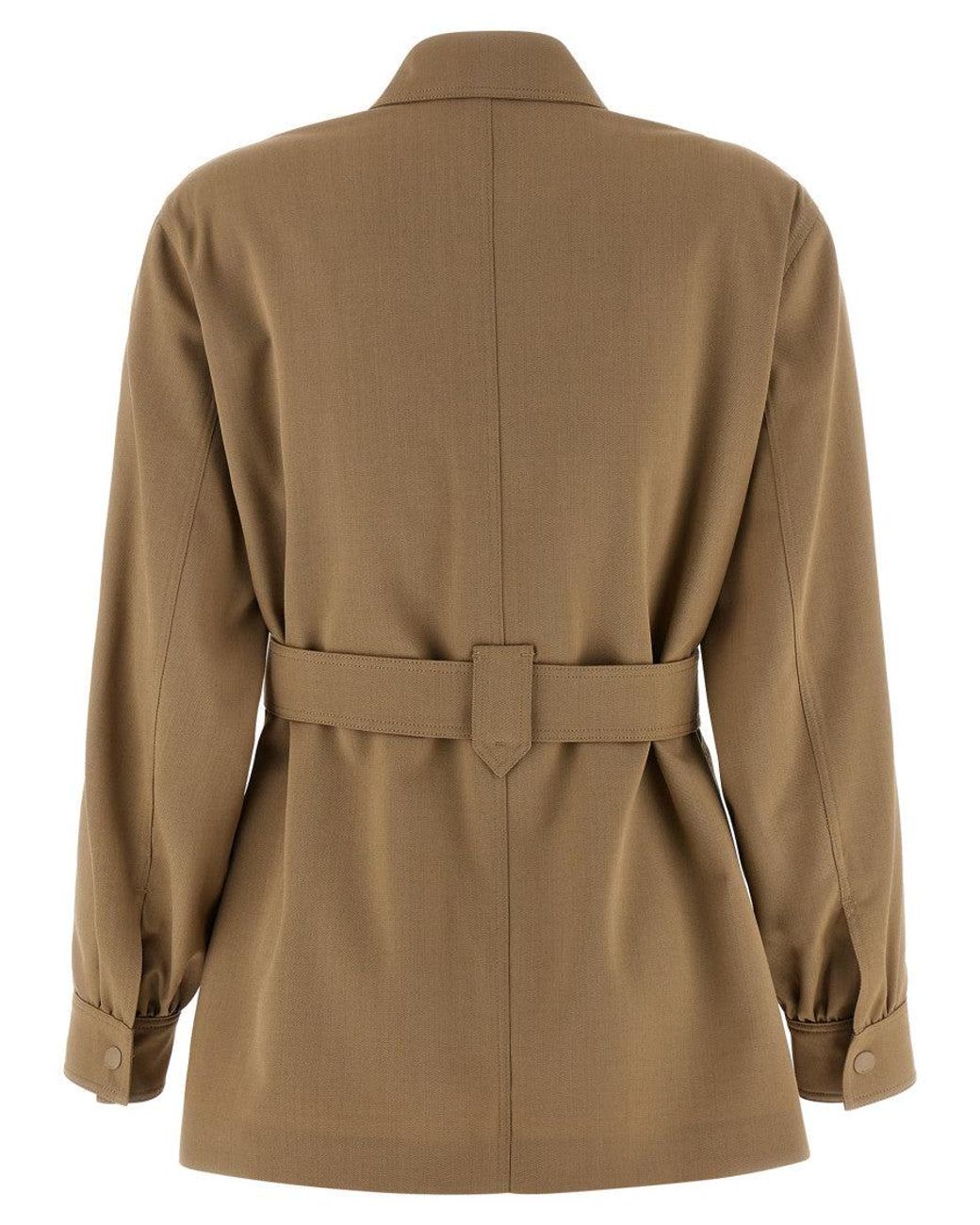 Max Mara Brown Regular Solid Shirt