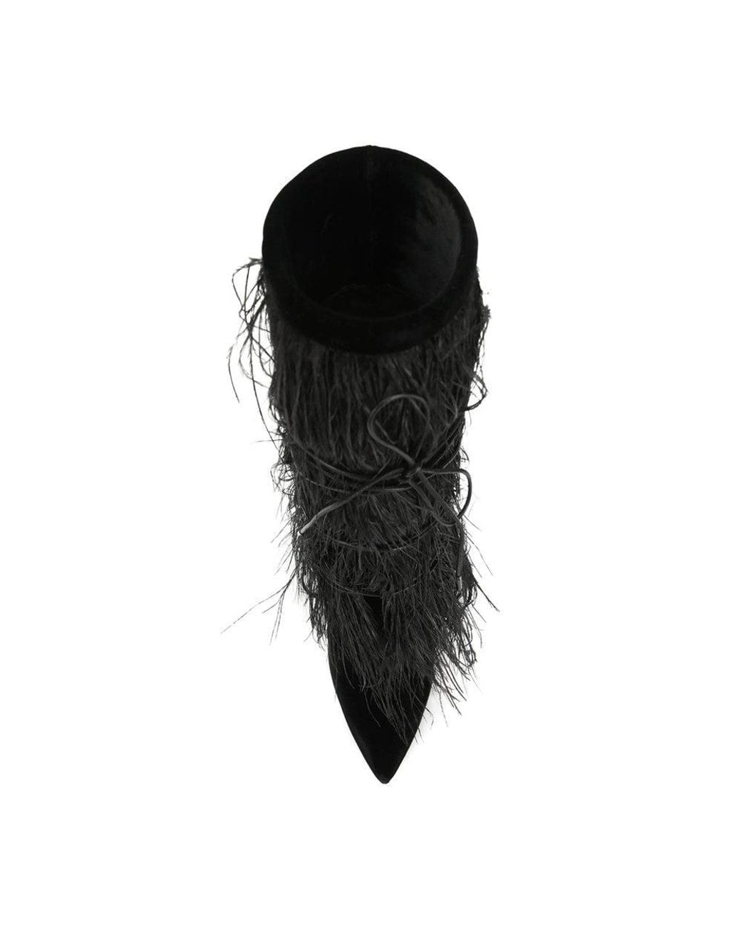 Saint Laurent Black Textured Yeti Boots