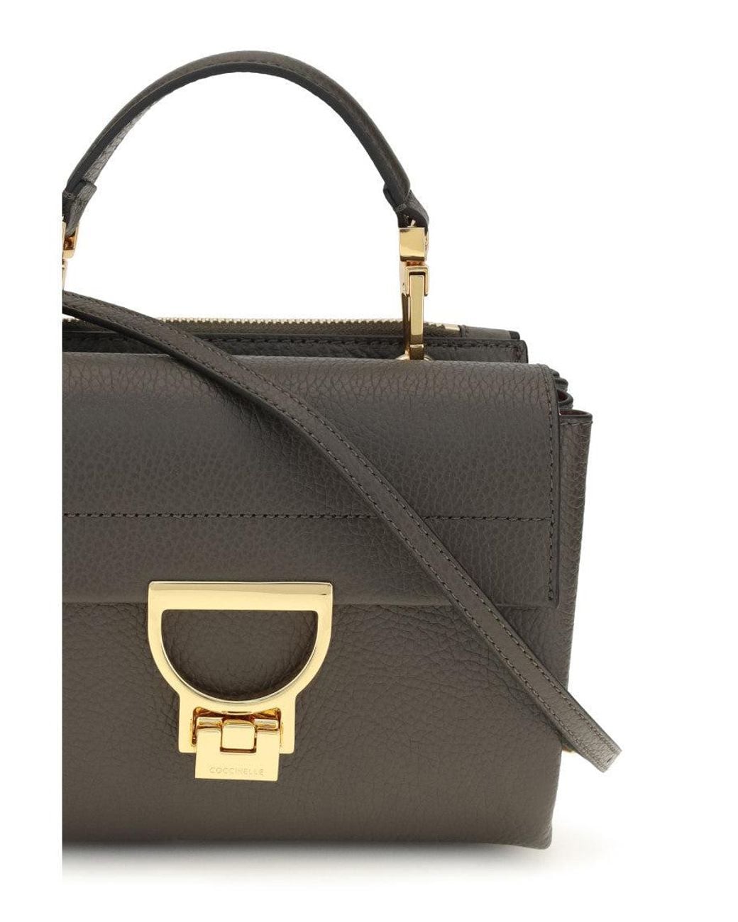 Coccinelle Black Taupe Arlettis Mini Satchel