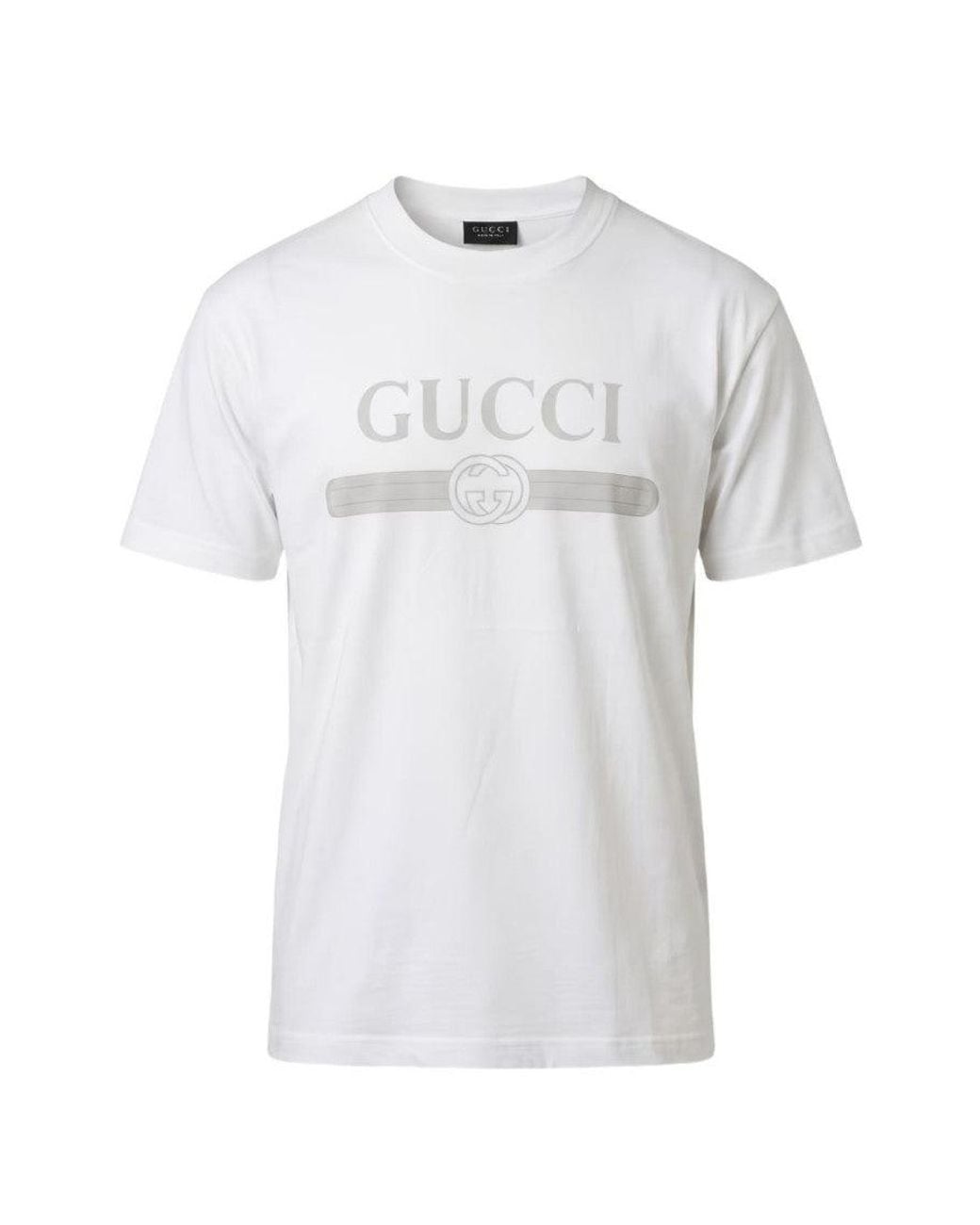 Gucci White Crew Neck T-Shirt for men
