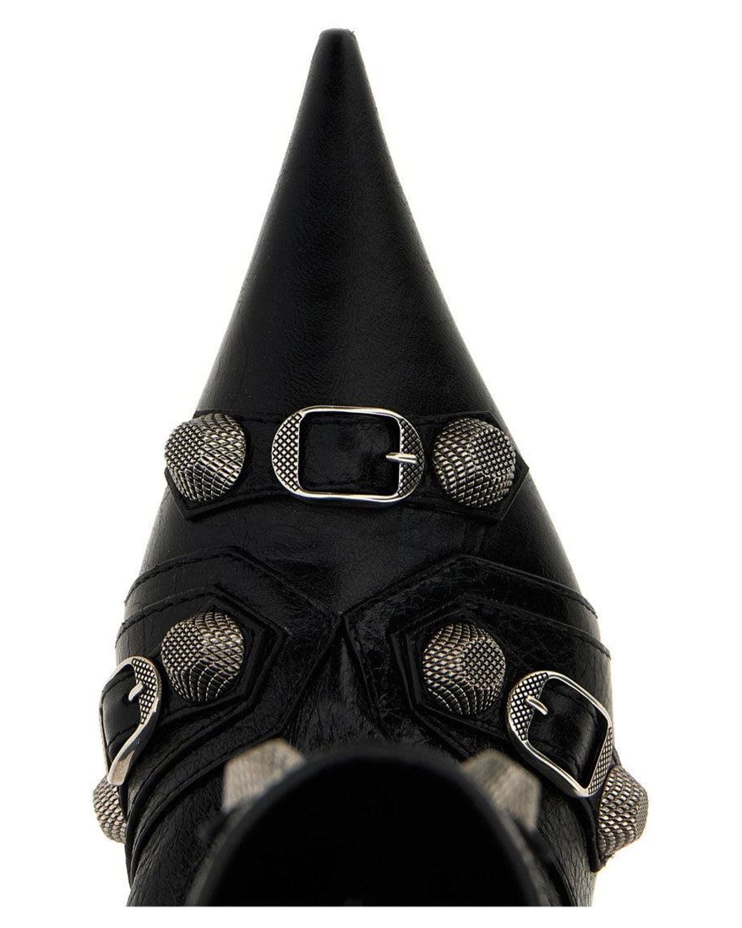Balenciaga Black 'Cagole Wide' Ankle Boots
