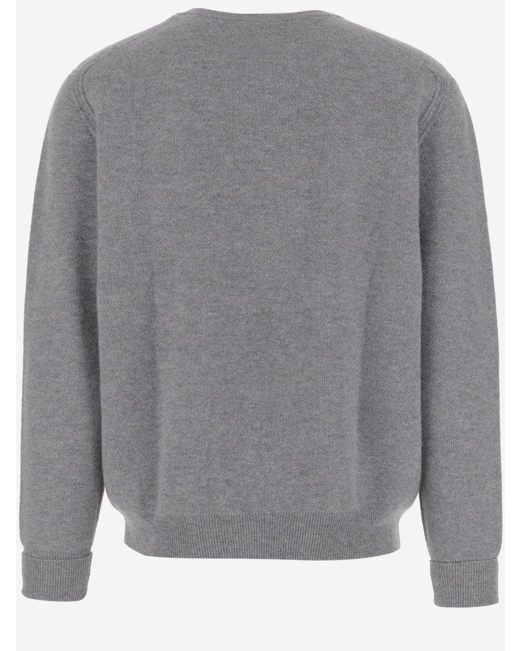 Oliver Lattughi Gray Roundneck Pullover for men