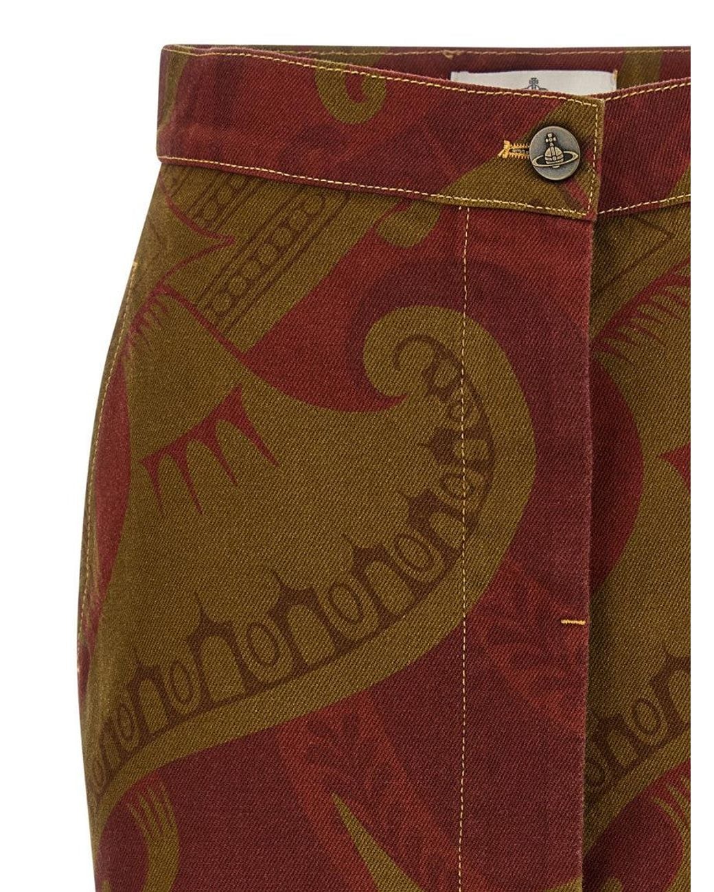 Vivienne Westwood Brown 'Trousers Skirt' Skirt