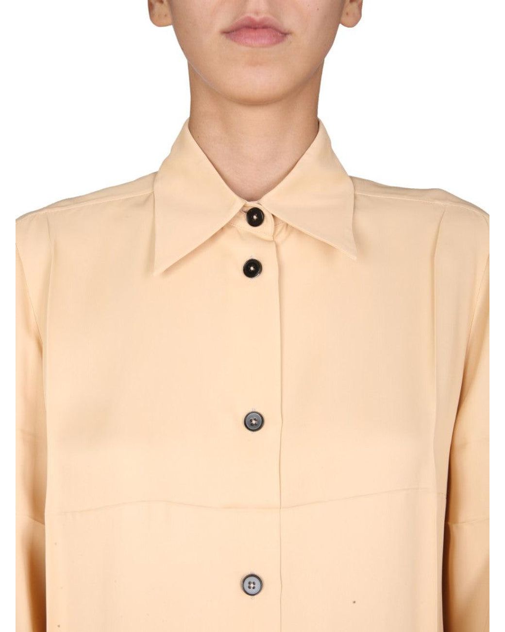 Jil Sander Natural Boxy Solid Shirt