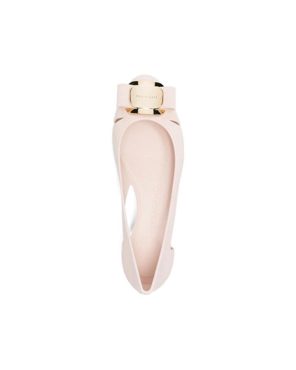 Ferragamo Pink Slip On Pumps