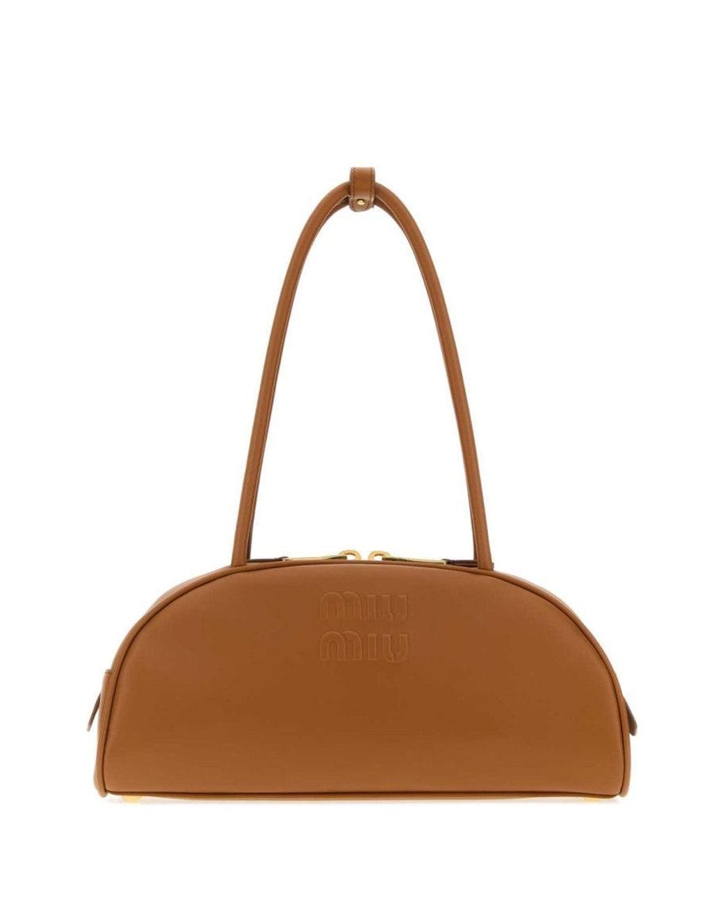 Miu Miu Brown Beau Medium Shoulder Bag