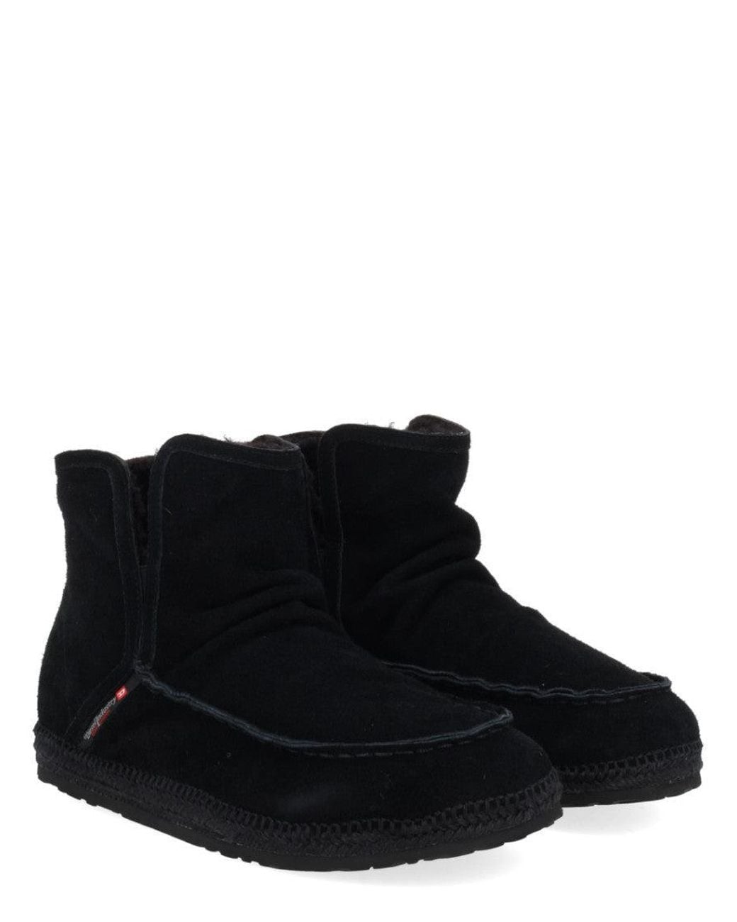 DIESEL Black Slip-On Boots for men