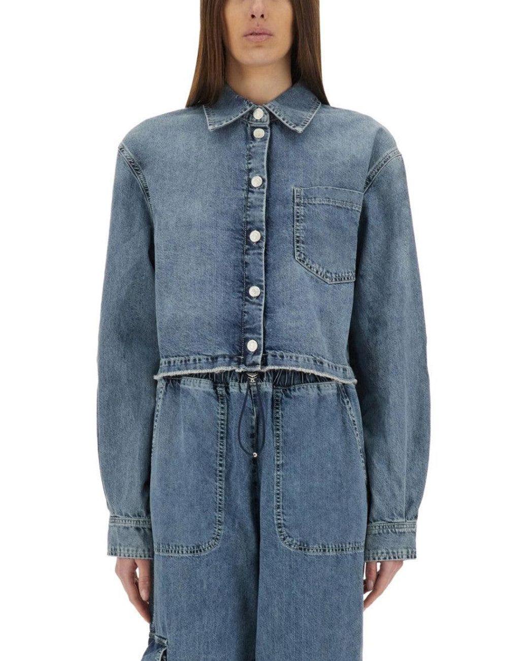 Moschino Blue Regular Solid Shirt