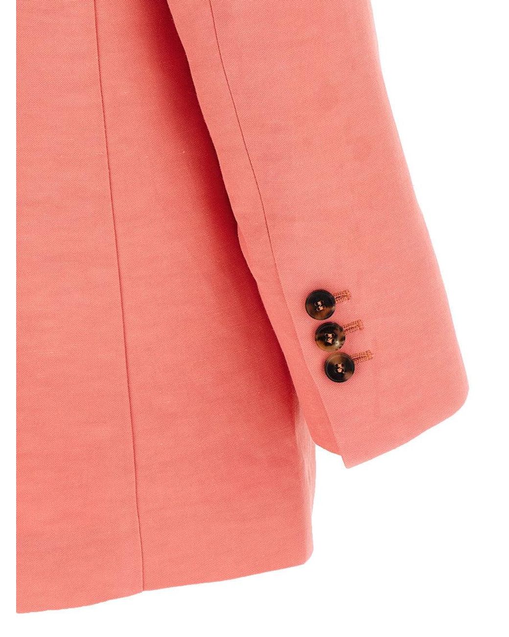 Alberto Biani Pink Coral America Blazer