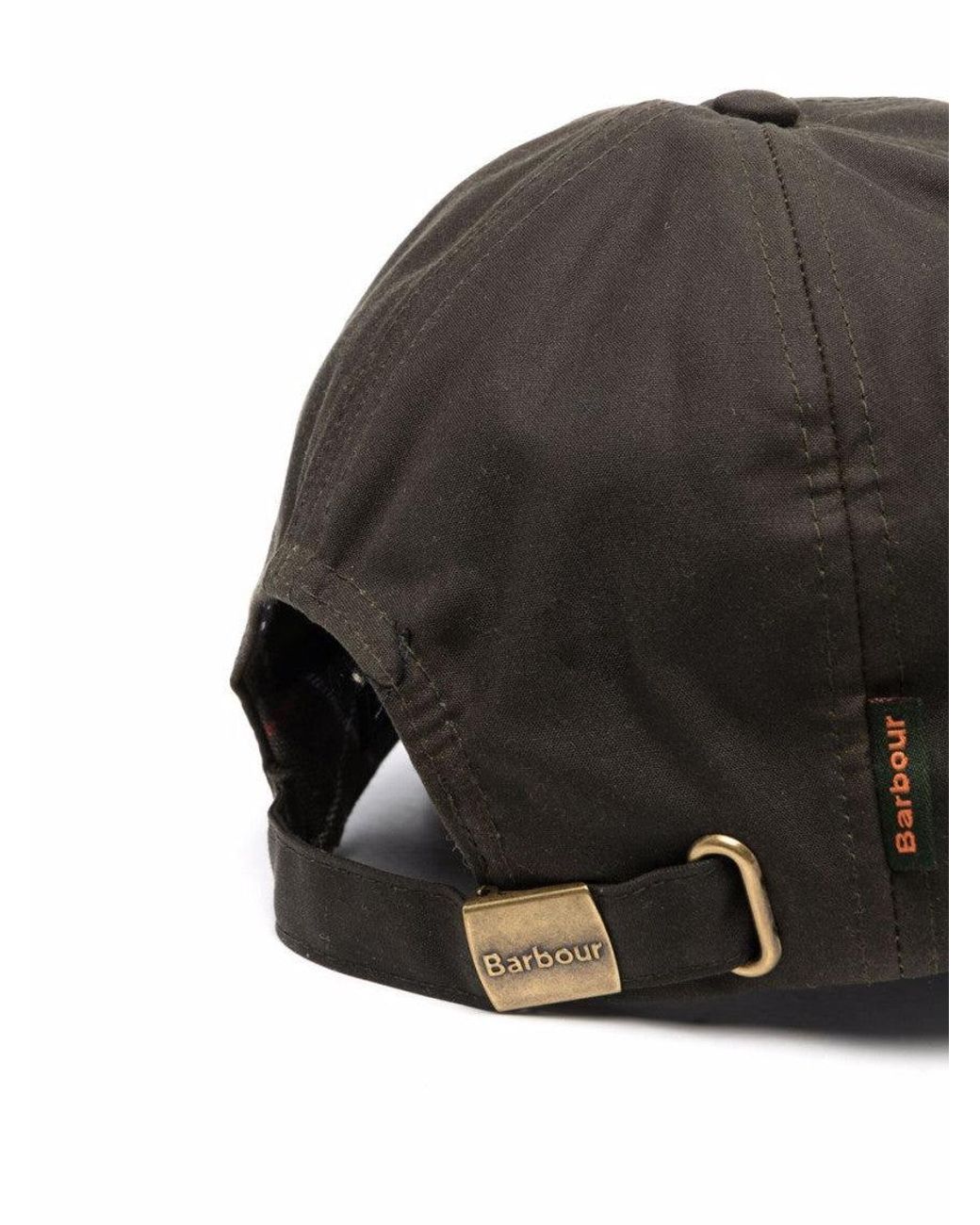 Barbour Gray Logo Baseball Cap for men
