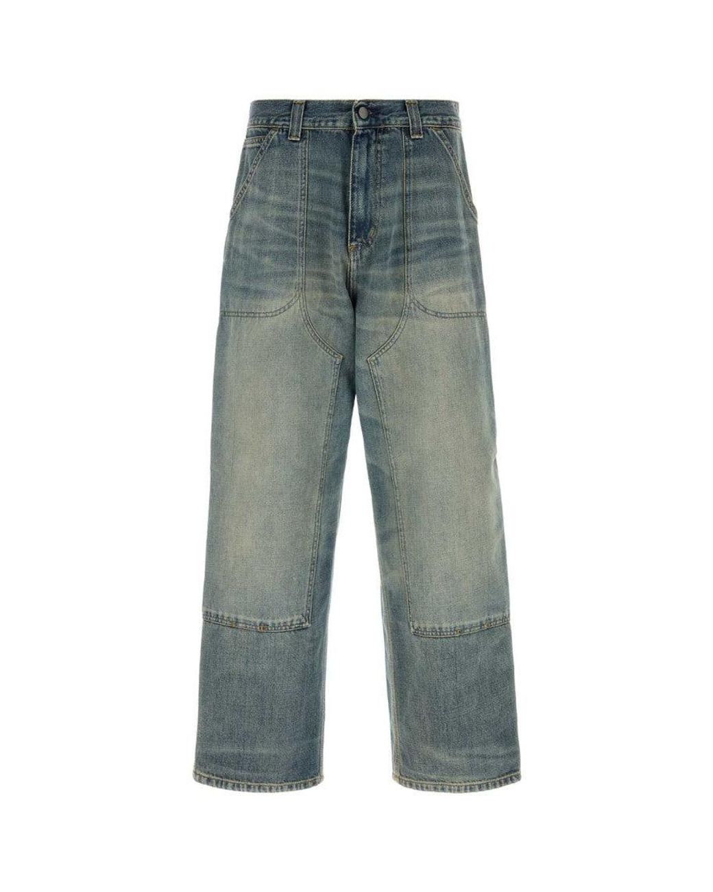 Carhartt Green Loose High Rise Jeans for men