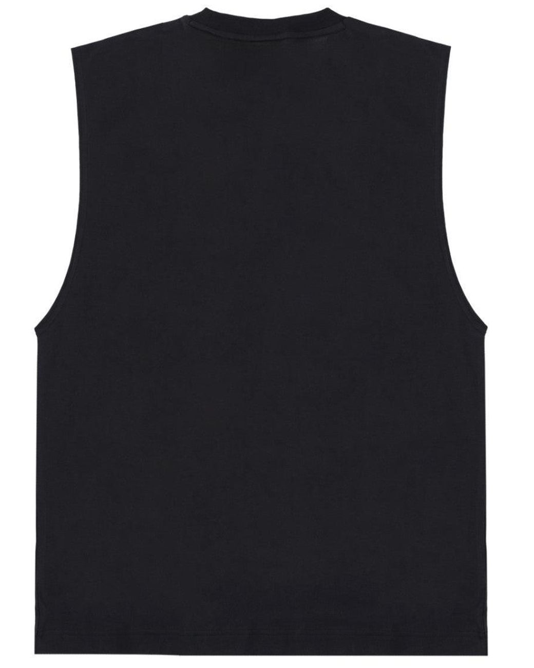 HUGO Black Logo Crew Neck Top for men