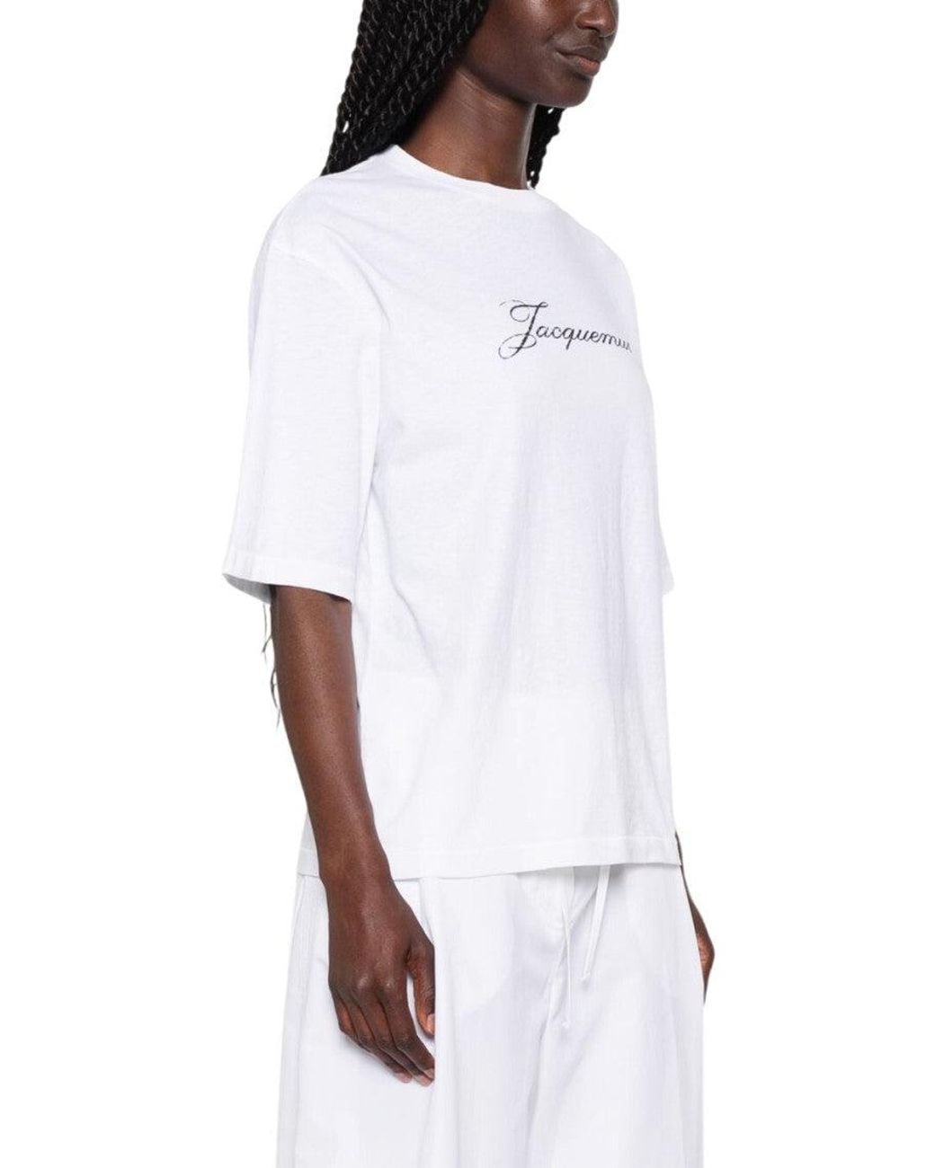 Jacquemus White Logo Crew Neck T-Shirt