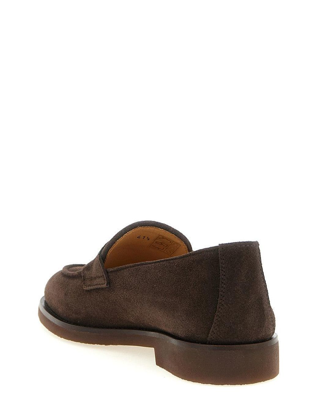 Brunello Cucinelli Brown Penny Loafers for men
