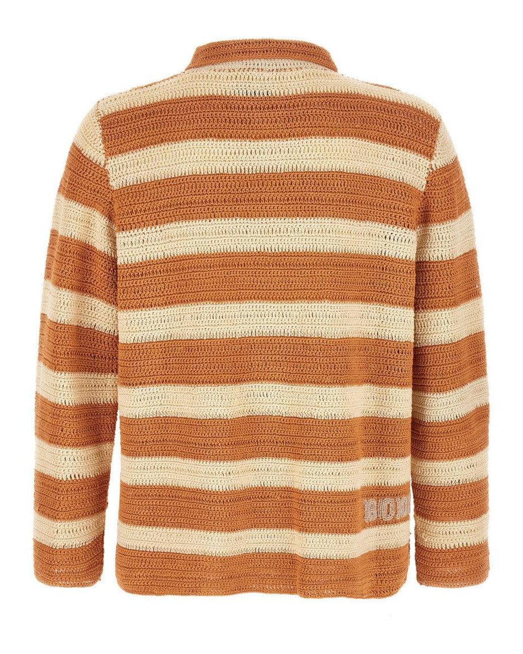 Bode Brown Regular Striped Shirt for men