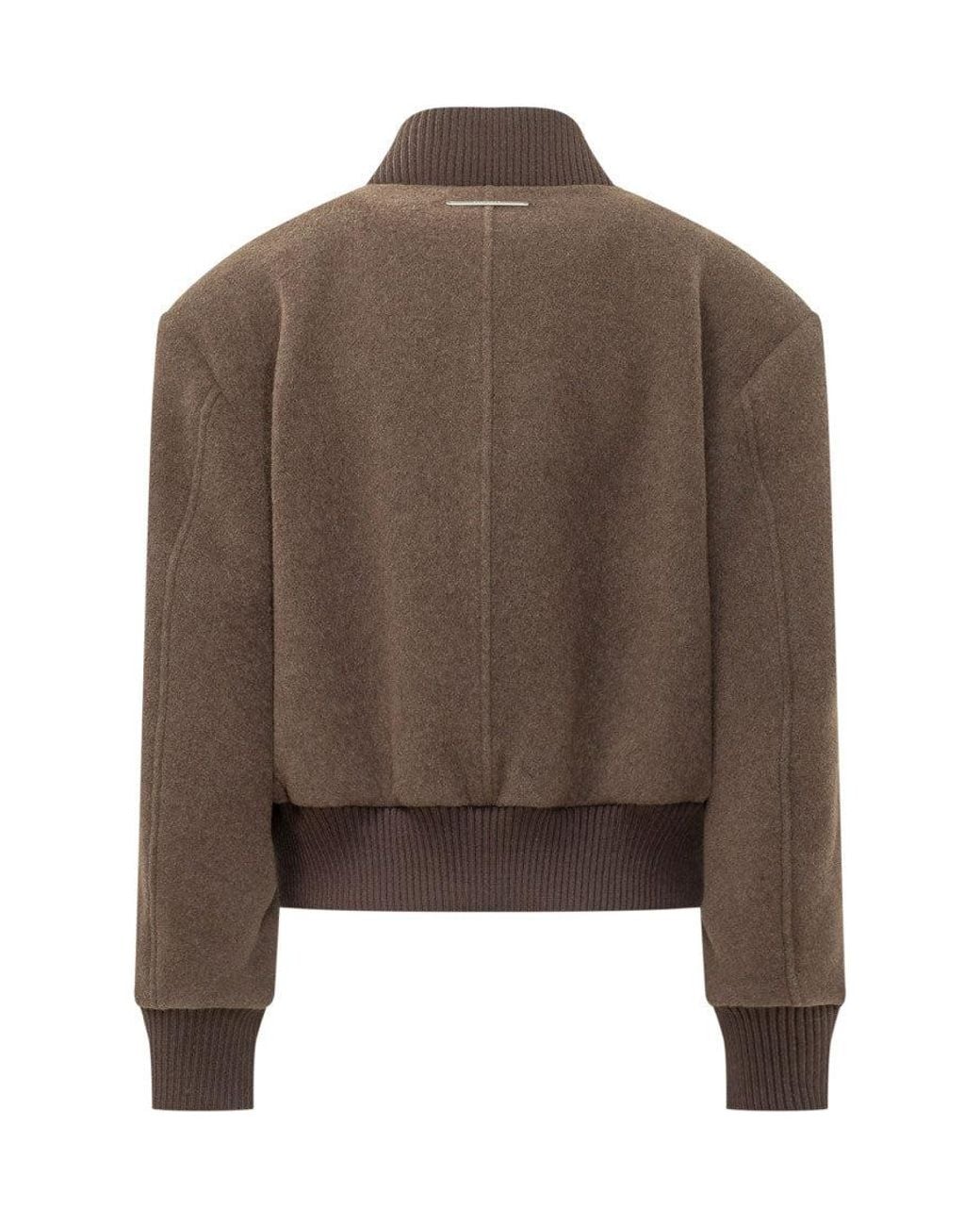 Seafarer Brown Solid Band Collar Jacket