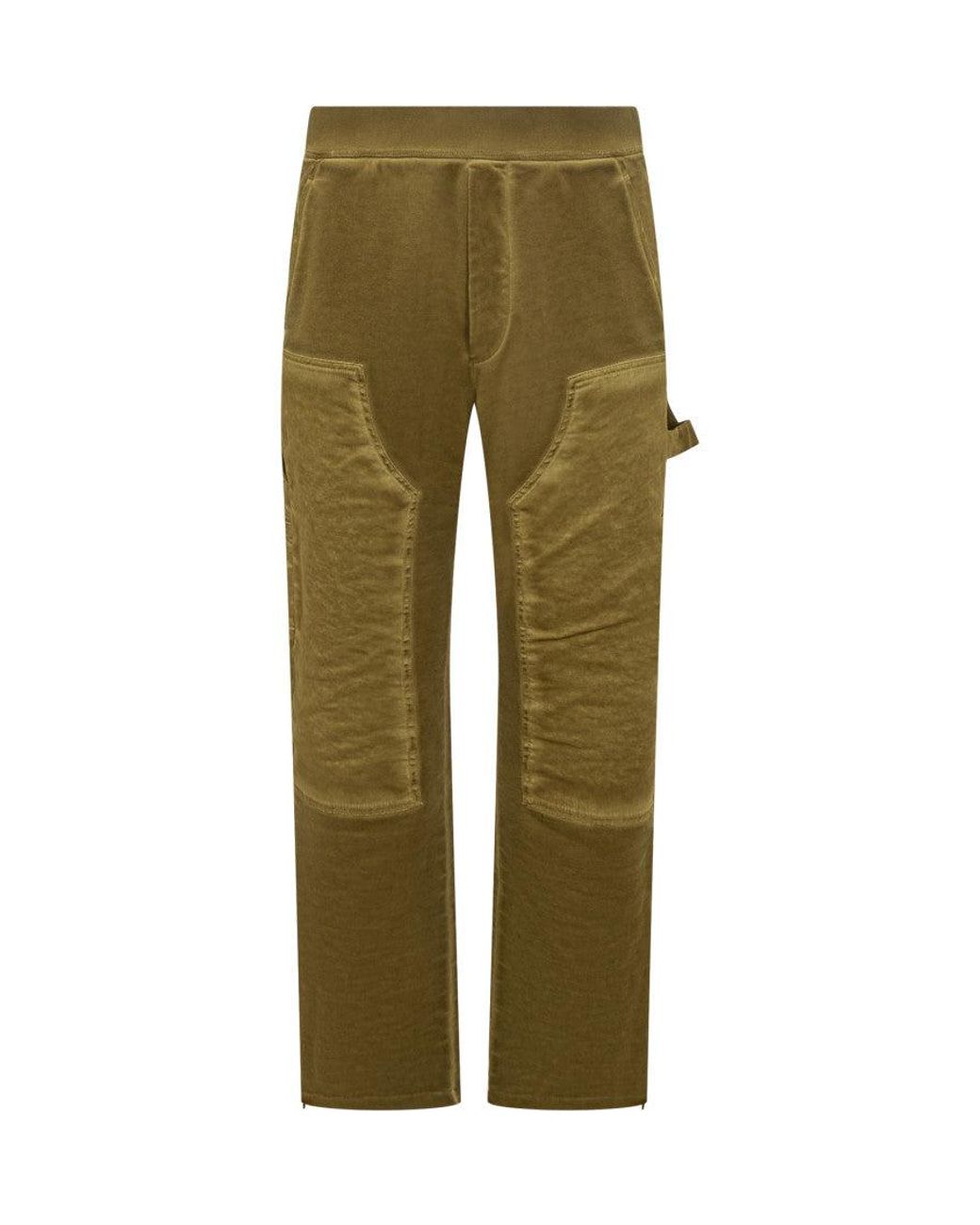 DSquared² Green Relaxed Cargos Pants for men