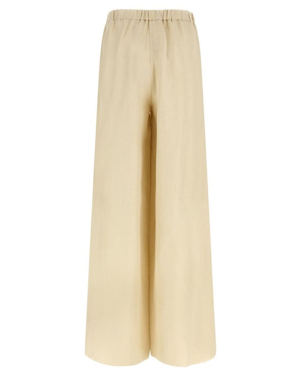 Max Mara Natural Straight Elasticated Pants